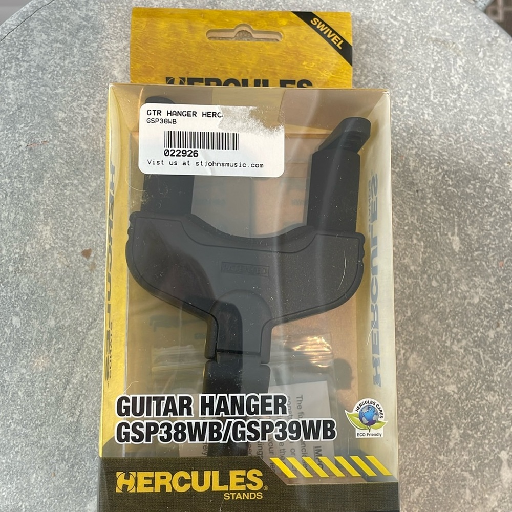 Hercules Swivel Guitar Hanger GSP38WB/GSP39WB - New in box